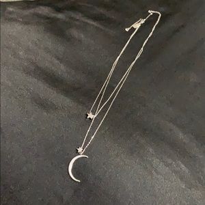 A Star and Moon Necklace